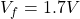 V_{f}=1.7V