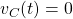 v_{C}(t)=0