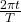 \frac{2\pi t}{T}