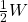 \frac{1}{2} W