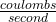 \frac{coulombs}{second}