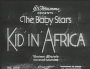 Title card for Kin in Africa film