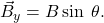  {\vec{B}_y=B \sin\:\theta}.