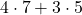 4\cdot 7+3\cdot 5