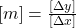 [m] = \frac{[ \Delta y ]}{[ \Delta x ]}