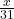 \frac{x}{31}