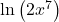 \mathrm{ln}\left(2{x}^{7}\right)