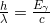  \frac{h}{\lambda} = \frac{E_\gamma}{c} 