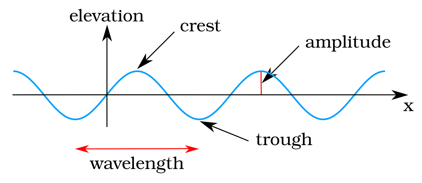 The parts of a wave.