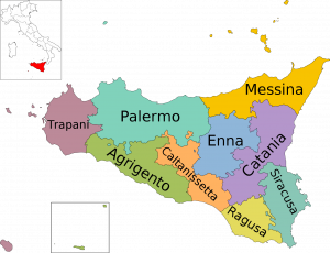 map of Sicily