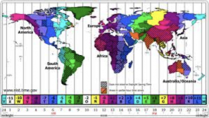 time zone map of the world