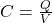  C = \frac QV 